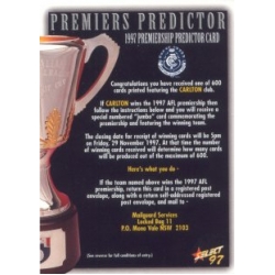 1997 Ultimate - Predictor - CARLTON
