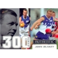 2001 Authentic - 300 Game Case Card - John BLAKEY (Kangaroos)