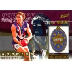 2001 Authentic - Paul HASLEBY (Fremantle) Rising Star