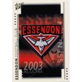 2003 XL Ultra - Common Team Set - Essendon Bombers (10)