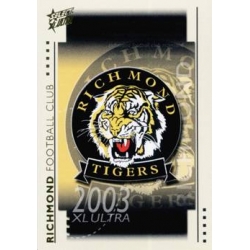 2003 XL Ultra - Common Team Set - Richmond Tigers (10)
