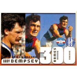 2005 Dynasty - 300 Game Case Card - Gary DEMPSEY (Footscray/Bulldogs)