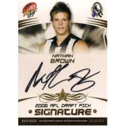 2007 Supreme - Draft Pick Signature - Nathan BROWN