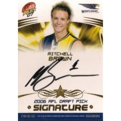 2007 Supreme - Draft Pick Signature - Mitchell BROWN