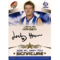 2007 Supreme - Draft Pick Signature - Lachlan HANSEN