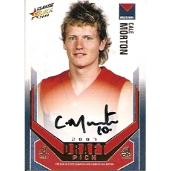 2008 Classic - Draft Pick Signature Gold - Cale MORTON (Melbourne)