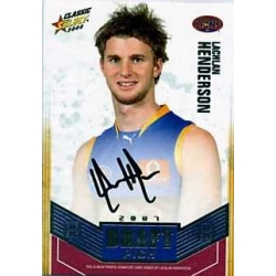 2008 Classic - Draft Pick Platinum Signature - Lachlan HENDERSON (Brisbane)