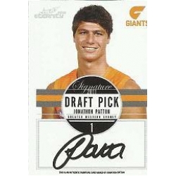 2012 Eternity - Draft Pick Signature - Jonathon PATTON (GWS)