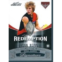 2012 Eternity - Signature Redemption - Dyson HEPPELL (Essendon) Rising Star Medal