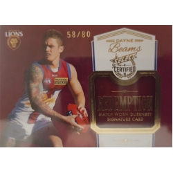 2016 Certified - GUERNSEY SIGNATURE - Dayne BEAMS #58/80
