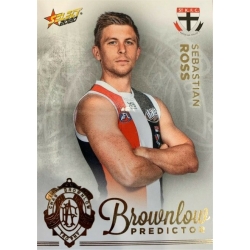2020 Footy Stars - Gold Brownlow Predictor - S ROSS #008/140